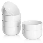 DOWAN 22-Ounce White Porcelain Bowl Set