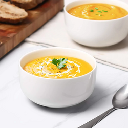 DOWAN 22-Ounce White Porcelain Bowl Set