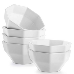 DOWAN 26-Ounce White Porcelain Bowls